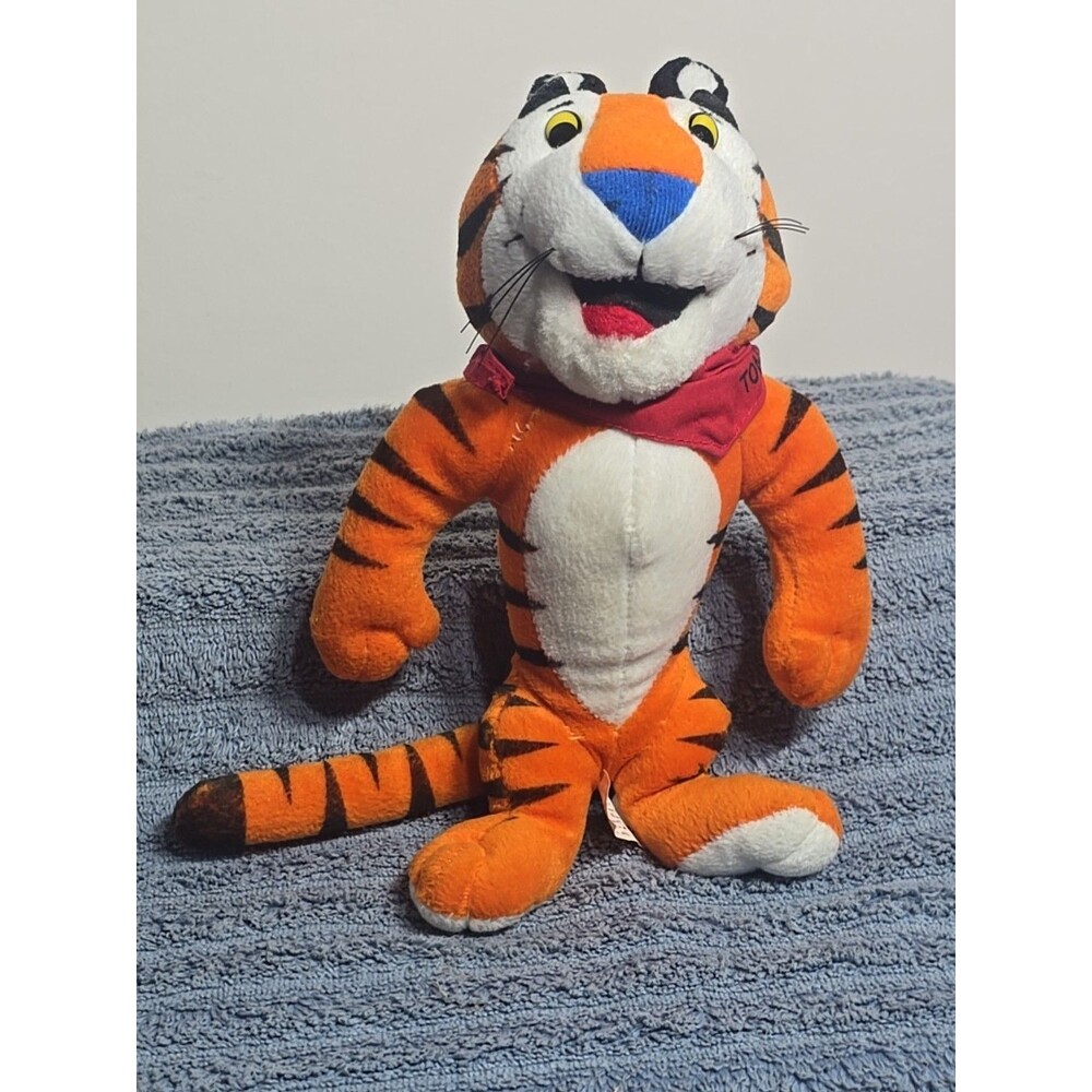 Tony The Tiger Plush Kelloggs Frosted Flakes 1997 90’s 8” Vintage